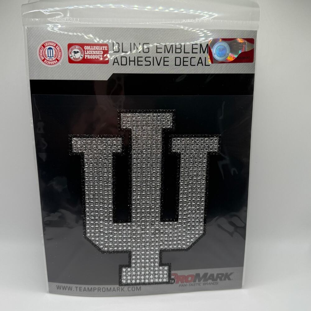 Team Promark Indiana University Hoosiers Bling Adhesive Decal Auto Rhinestones